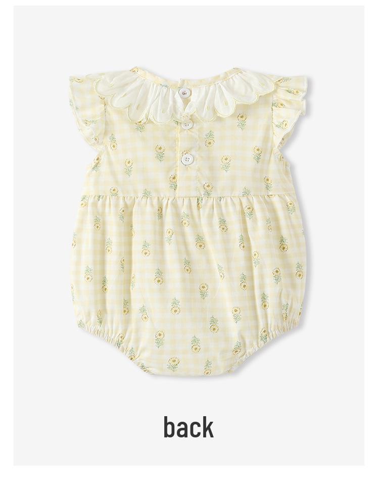 Entzückender Sommer-Babybody – Süßer, stylischer Prinzessinnen-Strampler mit Windelüberzug