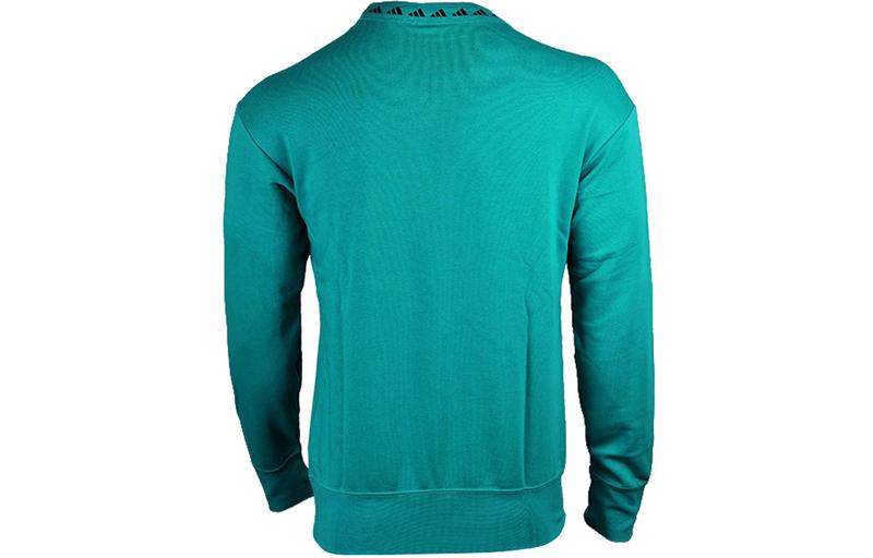 adidas Sweatshirts Men's Green Crew Neck Moderate Regular GR4255