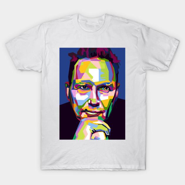 

Men Black Print T-shirt Abstract Norm Macdonald In Wpap No-Cut Transfer Paper Print Cotton Tshirt XL білий