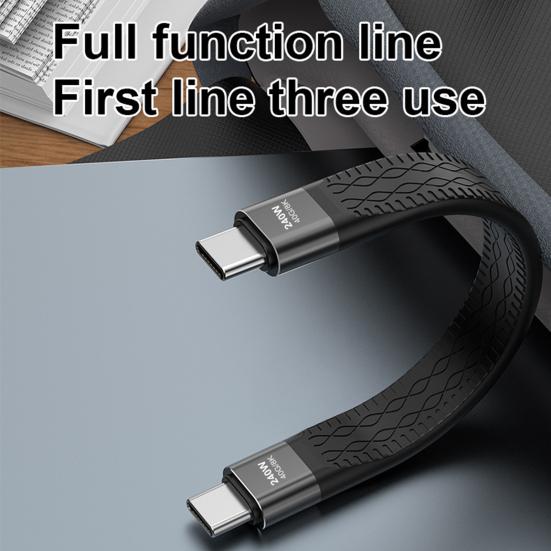 Type C Data Line PD 240W Fast Charging Cable 8K 60Hz Video Support 40Gbps Data Transfer Cable for Laptop Phone Monitor