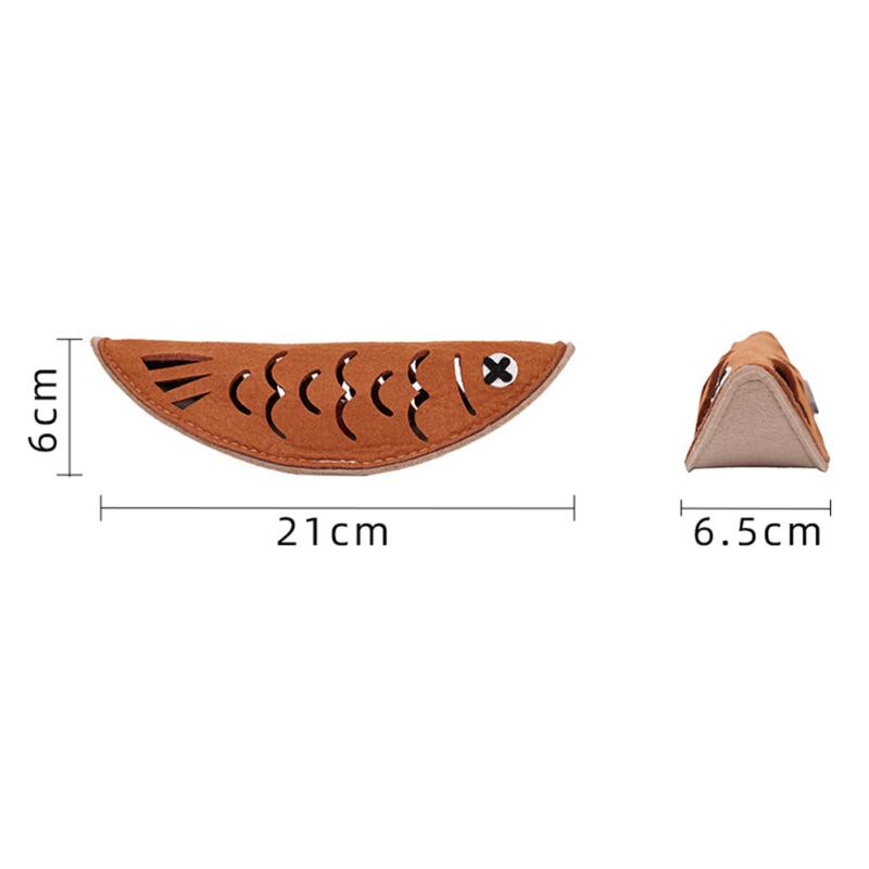 Funny Fish Shape Leaking Food Toy Bite-resistant Sniffing Puzzle Doll Tooth Cleaning Molar Toys For