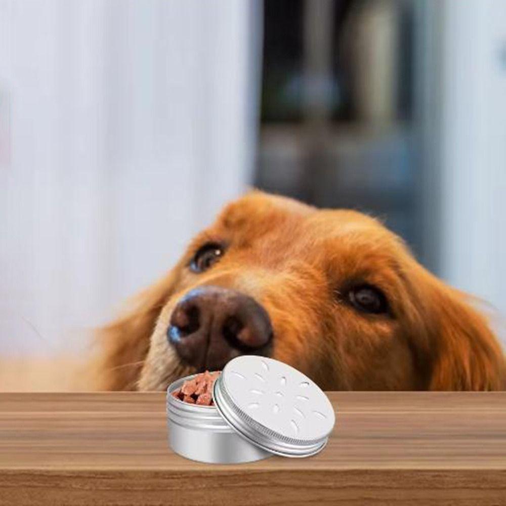 10Pcs Empty Dog Scent Training Box 60ML Sample Container Portable Aluminum Tin Can Storing Cosmetic