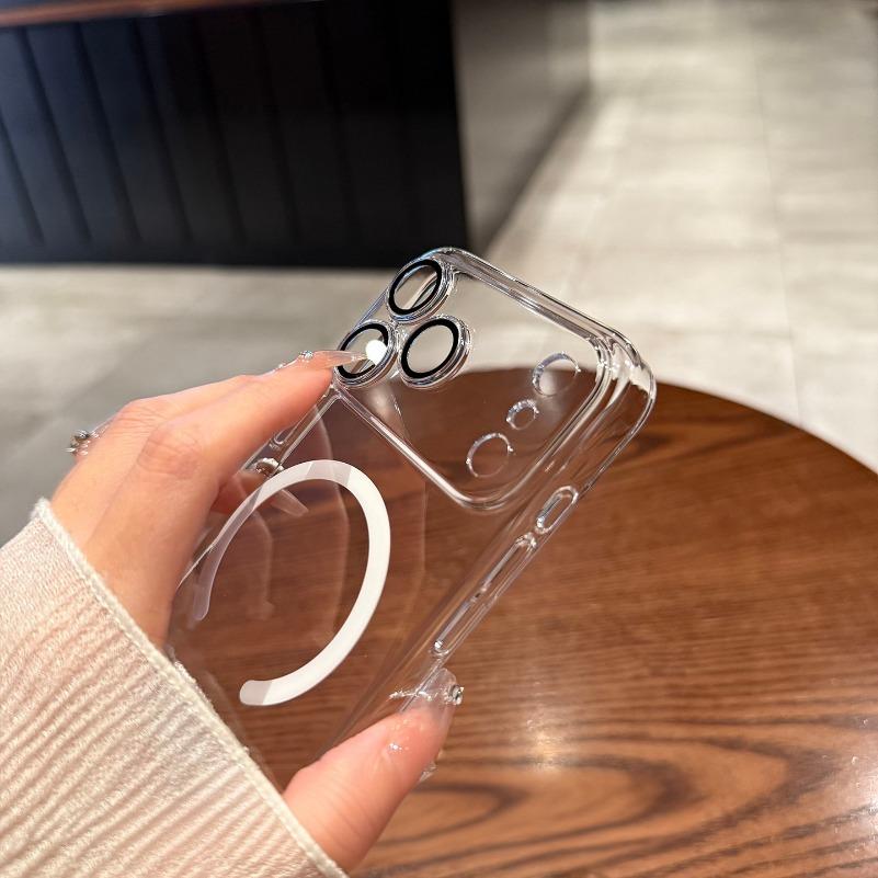 Ultra Thin High Clear for Magsafe Case for iPhone 17 16 15 14 13 12 Pro Max 16 Plus 17 Air Magnetic Wireless Charing PC Cover