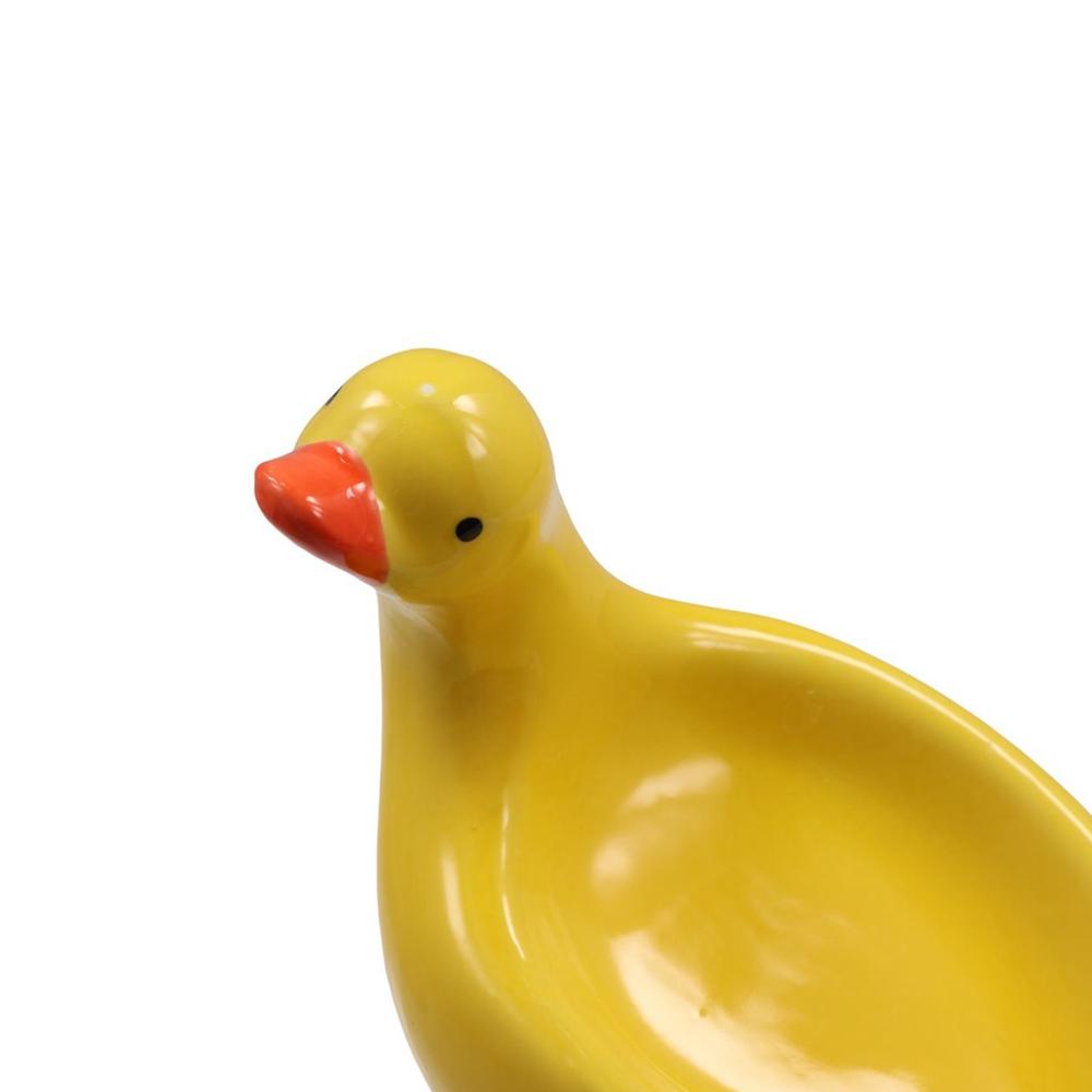 Self-draining Duck-shaped Soap Tray Keeps Soap Dry Ceramic Soap Dish Cartoon Duck Soap Box Shower
