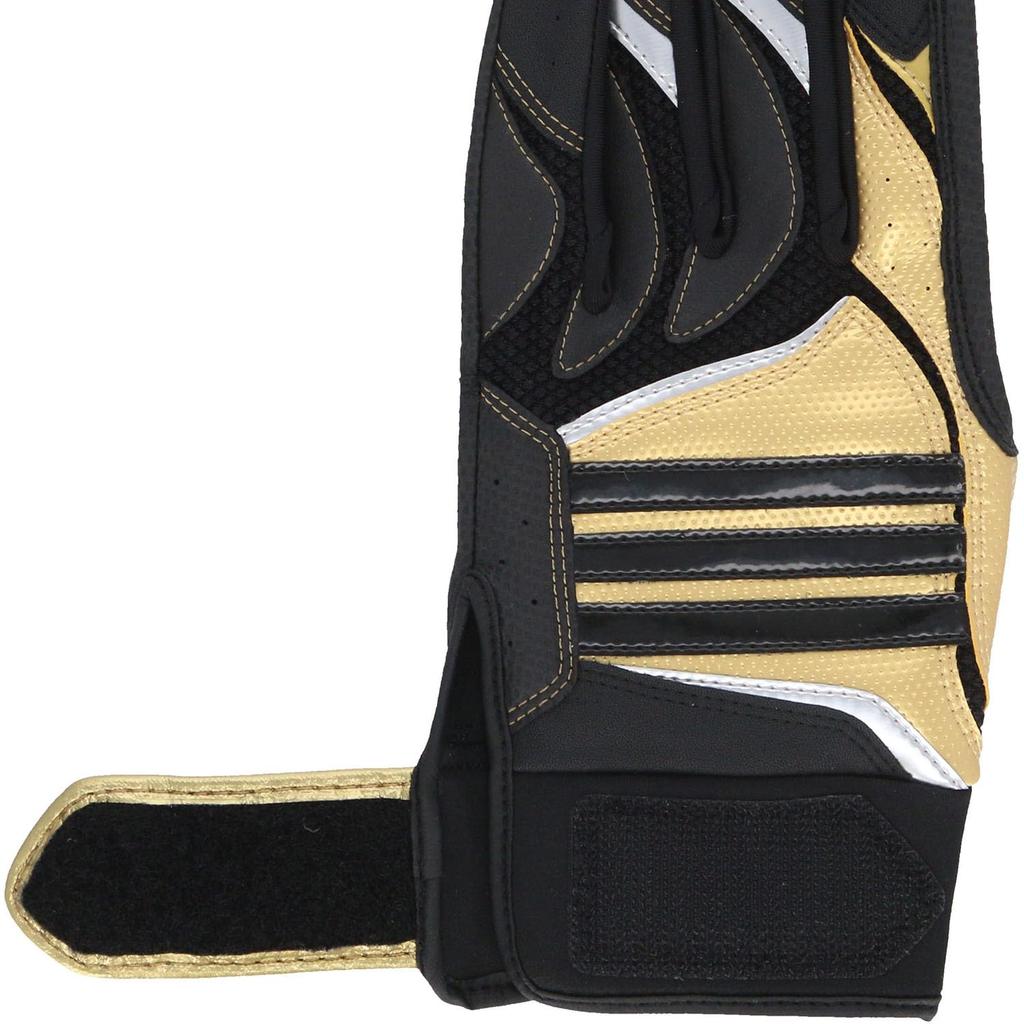 Adidas Batting Gloves BASIC Black X Gold JL LBG405 Baseball/Softball