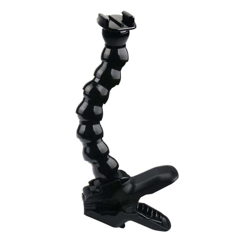 Jaws Flex Clamp Arm Mount Adjustable Gooseneck Holder for GoPro 11 11 9 SJcam Yi DJI Action Camera Tripod Clip Bracket Accessory