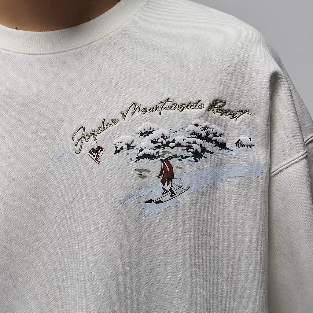 Jordan Brooklyn Fleece Comfortable Simple Solid Color Long Sleeve Sweatshirt Men Sweatshirt IM6318-133