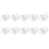 10PCS Flower Pot Mini Succulent Plant Pot Small Metal Bucket for Indoor Outdoor DecorWhite 4x5.5x6cm