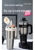 316 Stainless Steel Large Capacity Thermos Cup with Ceramic Inner Liner - Insulated Straw for Outdoor Use