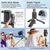 Q18 Smartphone Selfie Stick Gimbal Stabilizer 360° Surround Shot Desktop Tripod with Fill Light for Android IOS