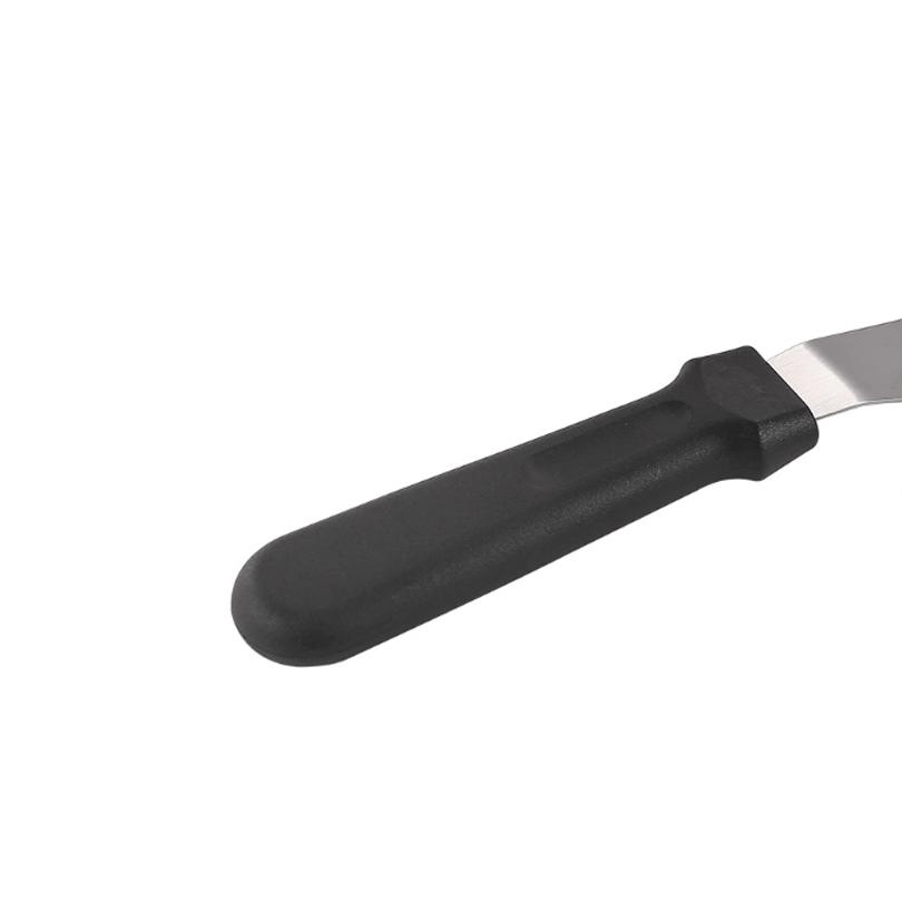 Stainless Steel 6 8 10 Inch Angled Offset Spatula Plastic Handle Thickened Curved Frosting Tool Professional Baker