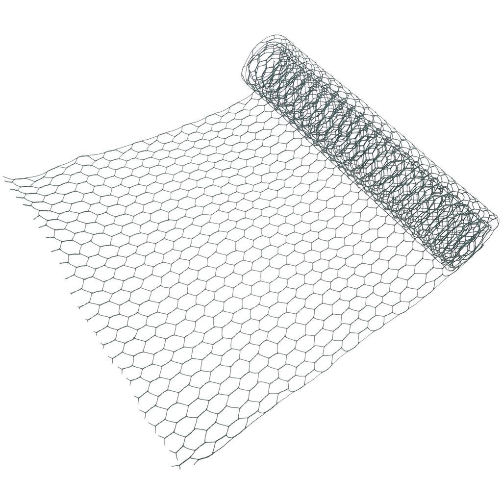 Chicken Cage Wire Mesh Poultry Fence Green-coated Vegetable Garden Fence Netting Mesh Hexagonal Iron Wire Fence 35cm*100cm