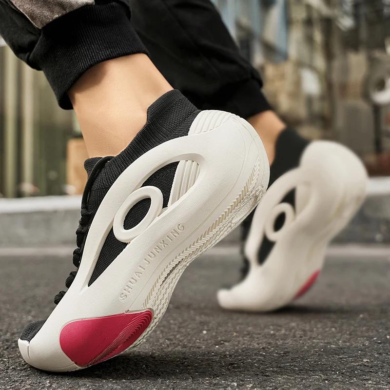 New Arrival Black Green Summer Sneakers for Men Breathable Socks Casual Sports Shoes Men Trainers Platform Designer Sneakers Men