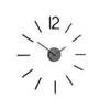 Umbra BLINK Wall Clock, Stylish Stick-On Wall Clock, Wall Decor, DIY, Analog, Quiet, International, Korean Interior Design, 21005400040, Black