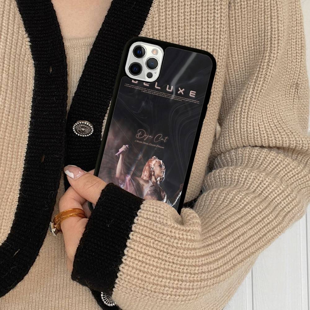 Doja Singer C-Cat Phone Case For IPhone 17 16 Pro Max Air 13 12 Mini 14 15 Plus 11 PC+TPU Back Cover