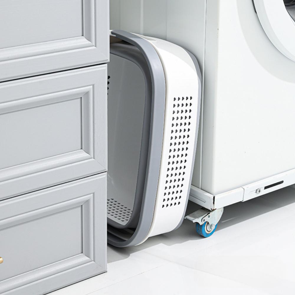 Folding Dirty Clothes Basket Hollow Out Moisture-proof Storage Frame Home High-capacity Laundry Basket Dormitory Clothes Baskets