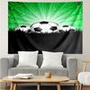 Soccer Print Tapestry, Backdrop, Easy Setup, Ideal for Bedroom, Office & Living Room, with Aesthetic Wall Hanging Decor.