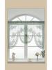 American White Double Layer Insulated Yarn Lace Room Divider Curtain for Bedroom or Kitchen