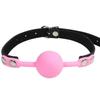 Silicone Ball Gag Red Pink Black Breathable   Restraint Gags