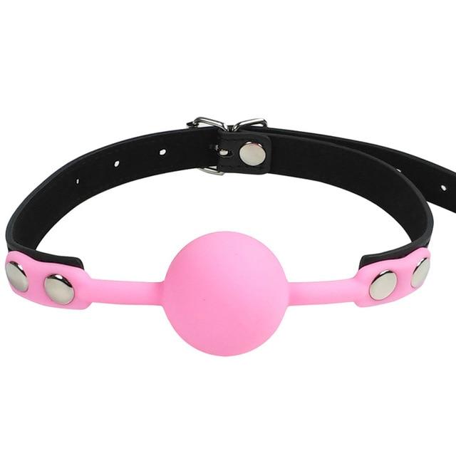Silicone Ball Gag Red Pink Black Breathable   Restraint Gags