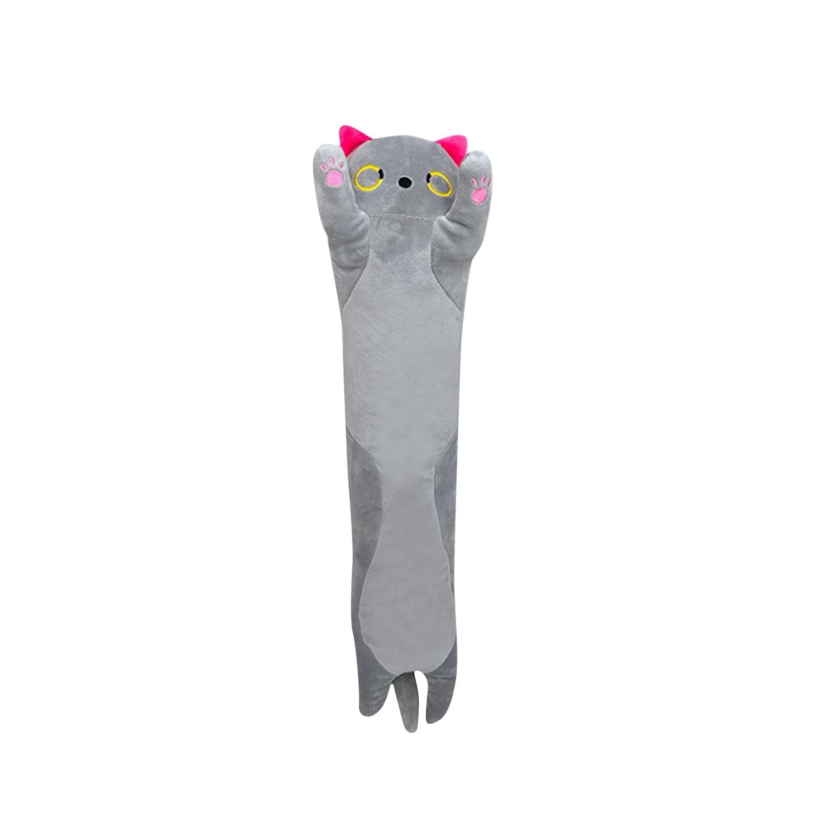 Детская подарочная спальная подушка с длинным котом — фото 4