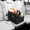 Black Car Trunk Organizer High Capacity Trunk Storage Organizer Box Save Space Car Seat Organizer Car Trunk Storage Box