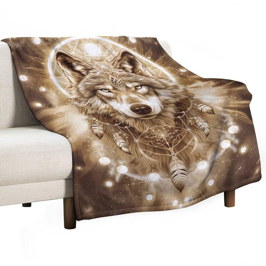 Dreamcatcher Blanket Boho Dream Catcher Plush Throw Blanket Flannel Fleece Blanket for Travel, Airplane, Bed, Couch, Car, Gift