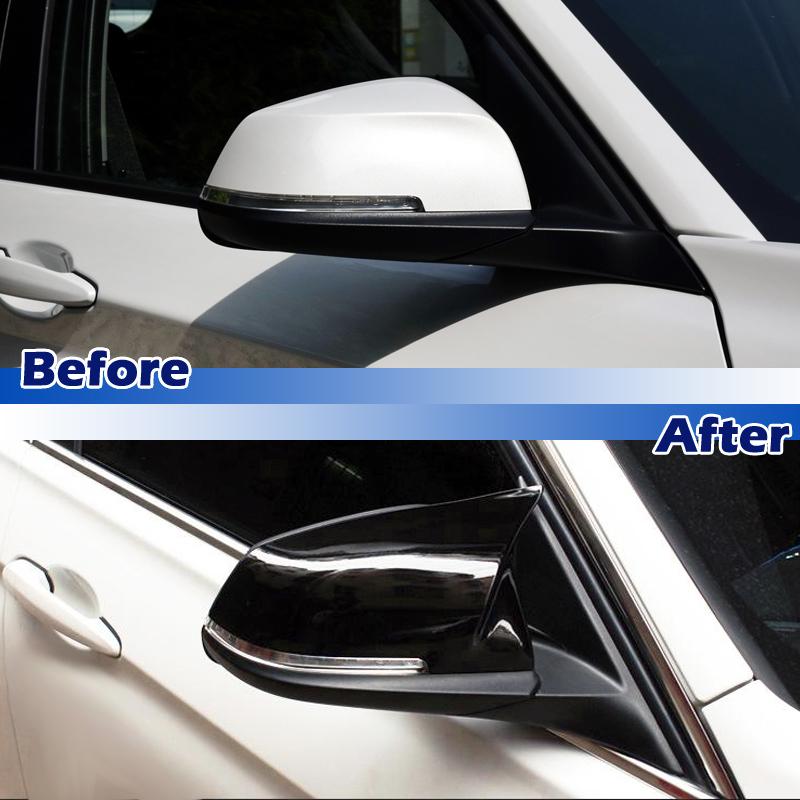Rhyming Rearview Mirror Cover Side Mirror Black Caps Fit For BMW F20 F21 F30 F31 F22 F23 F34 F36 1 2 3 4 Series  Car