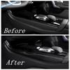 Carbon Fiber Gear Shift Box Side Panel Decor Stripes Cover Trim Accessories For Mercedes Benz A Class W177 A200 A220  - 2024