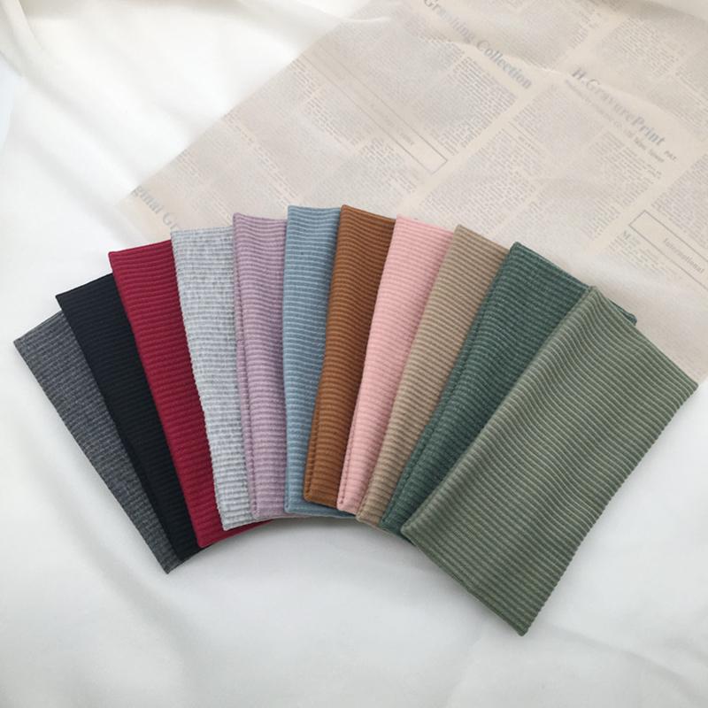 Wide Solid Color Hairbands Soft Non-Slip Elastic Headband Women Girls Makeup Running Sports Yoga Vintag Hair Accessories