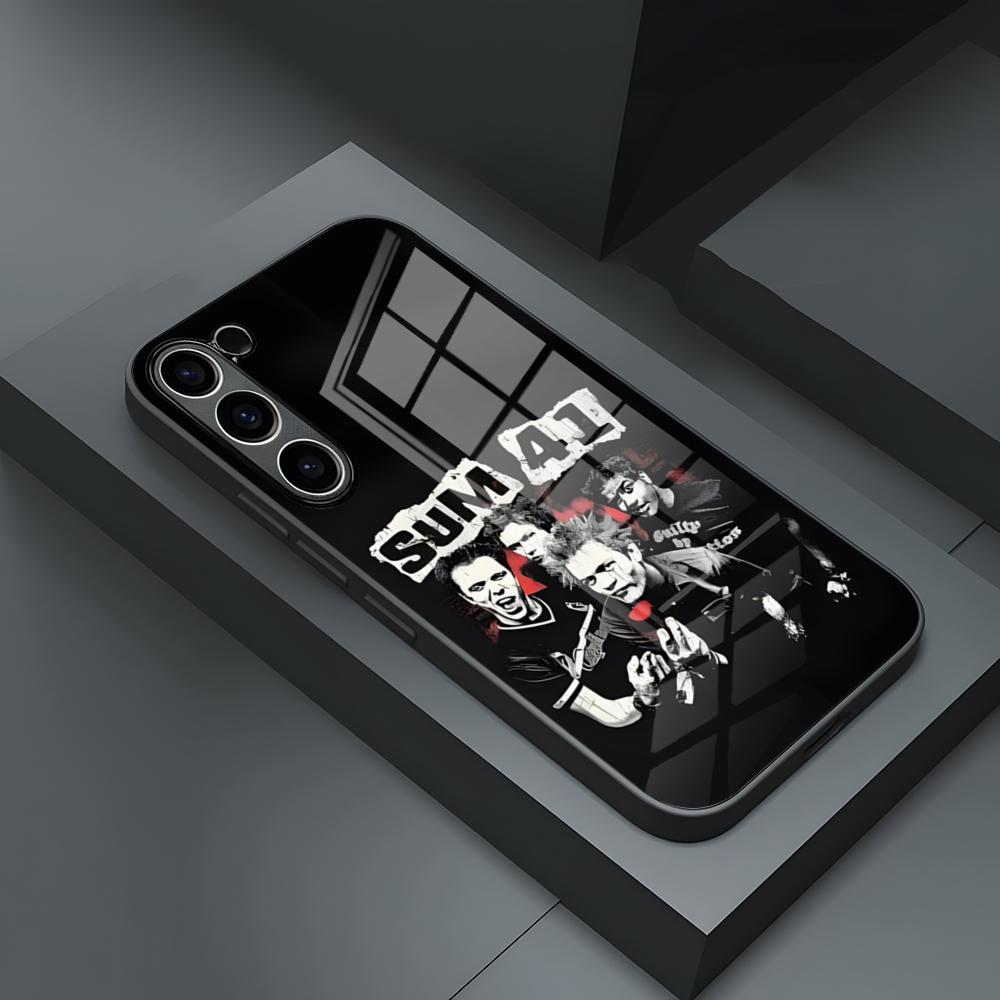 

Hot Band S-sUM 41 Phone Case For S23 Samsung S26 S24 S25 Ultra S22 S20 Fe S21 Plus A54 A34 A53 A16 Glass Cover Samsung s22plus