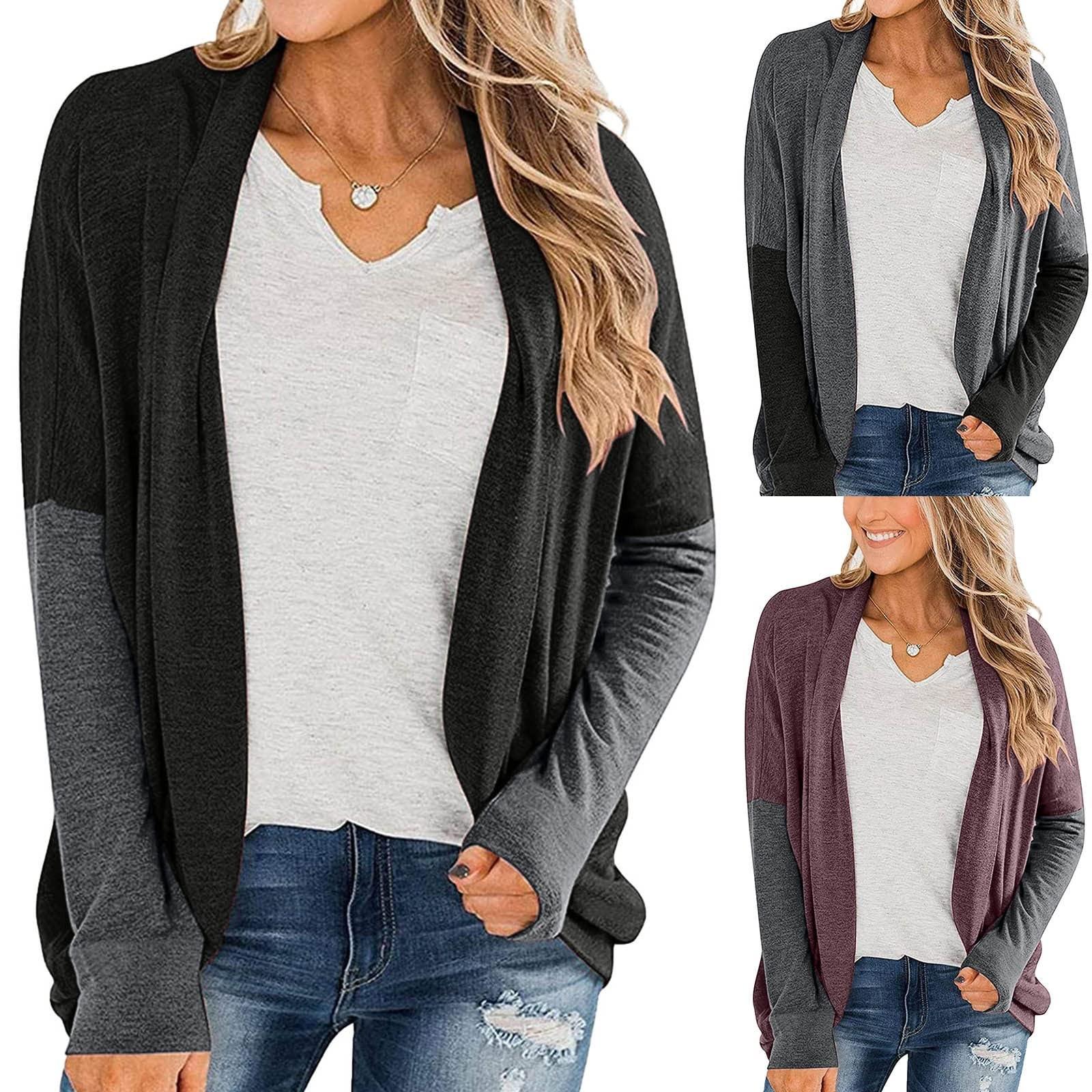 

Женский кардиган, свитер, рубашка, нежный темперамент, короткий тонкий пальто, кардиган M чёрный