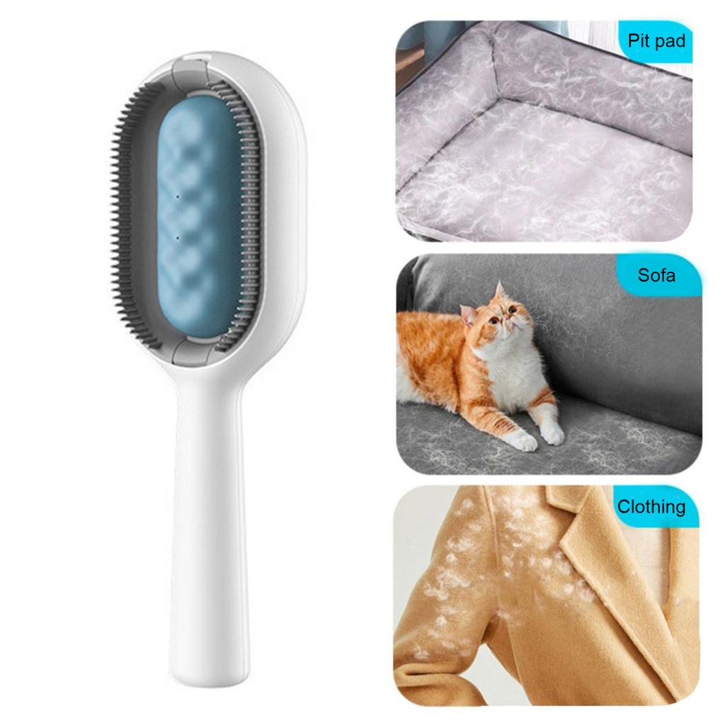 Cepillo de Agua para Mascotas Yousheng Cepillo de Aseo para Limpieza Húmeda de Gatos con Depósito de Agua Cerdas de Silicona Eliminación de Pelo de Mascota Cepillo de Baño para Gatos Perros