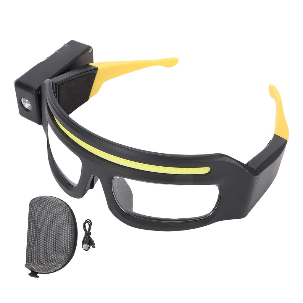 Okulary Czołowe LED COB 1000LM Wodoodporne USB Noszone Światło Robocze Gogle Czołowe z Czujnikiem Ruchu do Outdooru