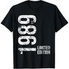 Vintage 1989 Music Cassette 36th Birthday Gifts 36 Years Old T Shirt Men Streetwear Tee Shirt Short Sleeve Unisex Loose Clothing