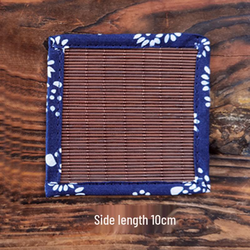 Bamboo Weaving Mat Incense Holder & Coaster for Tea Ceremony