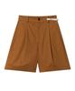 Oioi Collection Cosmo Label Bermuda Pants_Camel