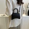 Vintage Chic Small Square Handbag Stylish Pu Leather Tote Bag For Everyday Fashion