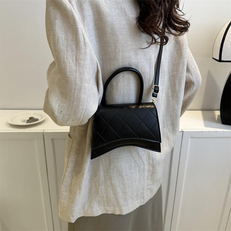 Vintage Chic Small Square Handbag Stylish Pu Leather Tote Bag For Everyday Fashion