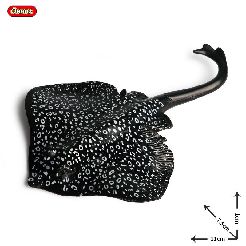 Oenux 10PCS Sea Life Animals Ray Devilray Mantaray Model Action Figures Figurines Ocean Marine Aquarium Education Kids Toy Gift