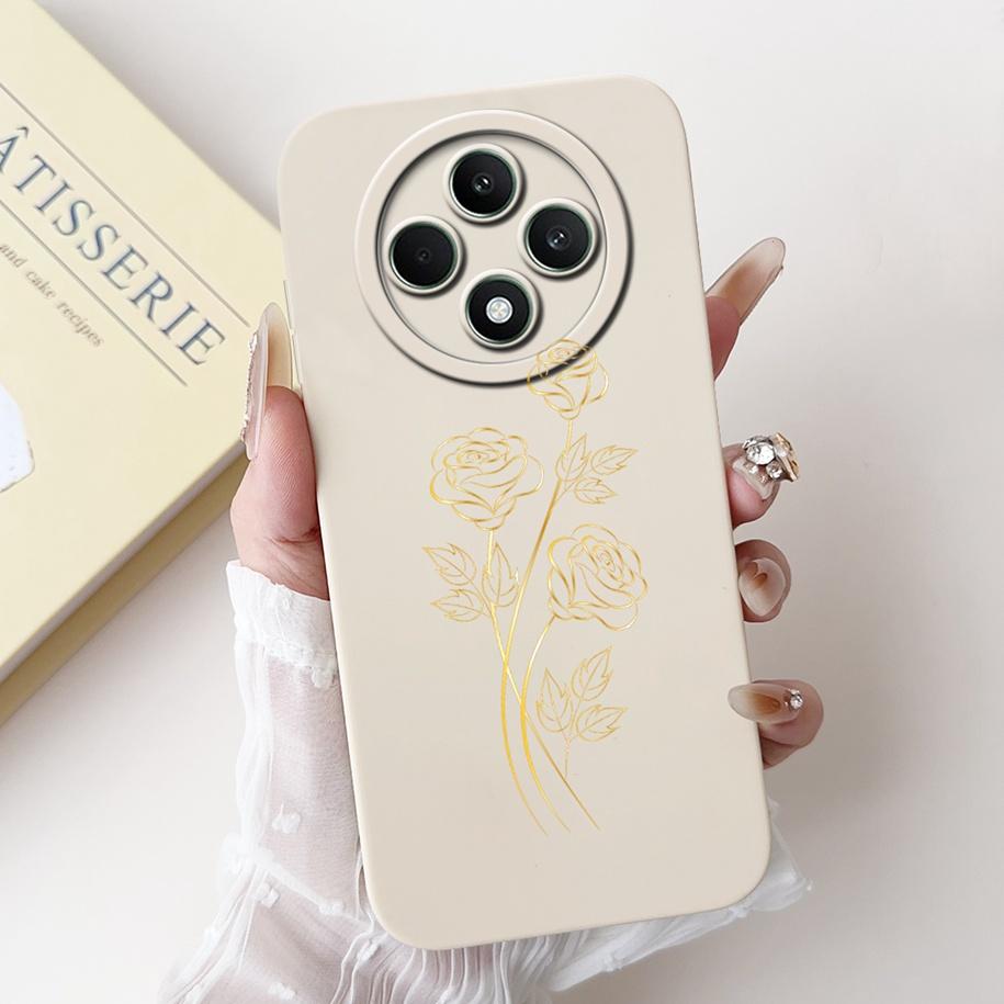 For OPPO Reno 12F 5G Case 2024 Fashion Pretty Girls Soft Liquid Silicone Shockproof Cover For OPPO Reno12 F 4G Reno 12 FS Bumper