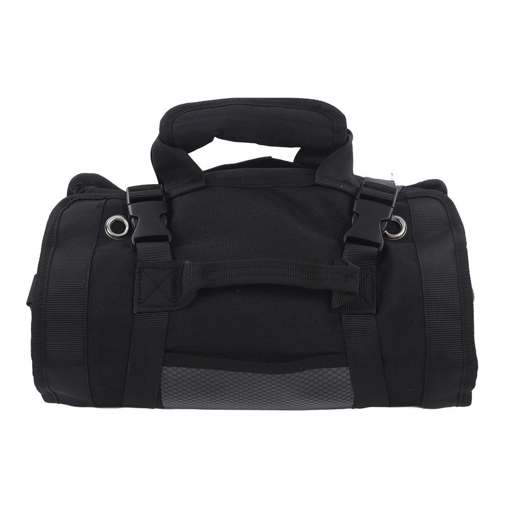 Roll Up Tool Bag Multipurpose Portable Tool Storage Bag Oxford Cloth Separate Pockets Tool Organizer for Gardening