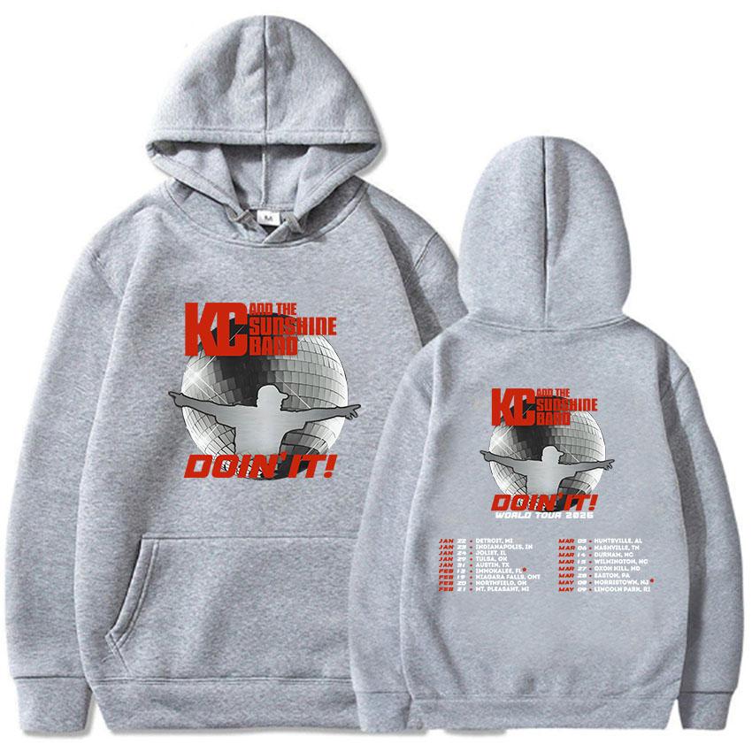 Don't It Tour 2026 Hoodies Rock Band KC and The Sunshine Sweatshirts Long Sleeve Fashion Hooded Pullovers Unisex Streetwear