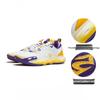 Li Ning City 12 Beng Technology Low Top Basketball Shoes Kids sneaker White Yellow YKBU032-1
