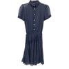 POLO RALPH LAUREN 211591110001 Navy Dot Silk 100% Short Sleeve Dress dress 2 NavyUsed