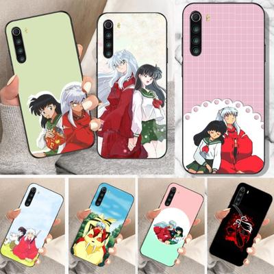 Top Anime Inuyasha Phone Case For Xiaomi Redmi Note 11 10 9T 8 7 Pro Redmi 10 9 9A 9C 8 7 6 Soft Black Phone Cover