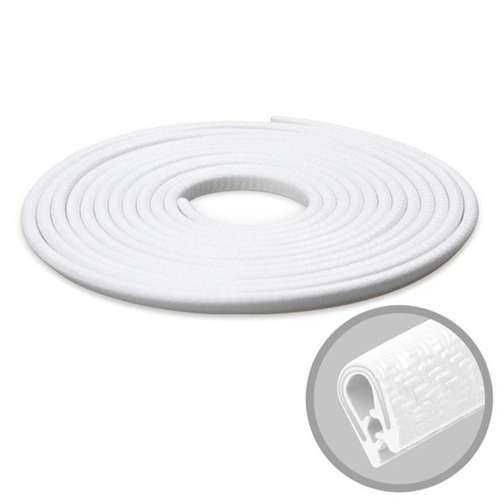 

10M резиновая полоса для защиты двери автомобиля, защитные молдинги для двери автомобиля, боковая защита от царапин, наклейки для двери автомобиля 10 meters белый