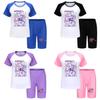 Kpop Demon Hunters Children Summer Sports Set With Cotton Tee And Shorts For Kids