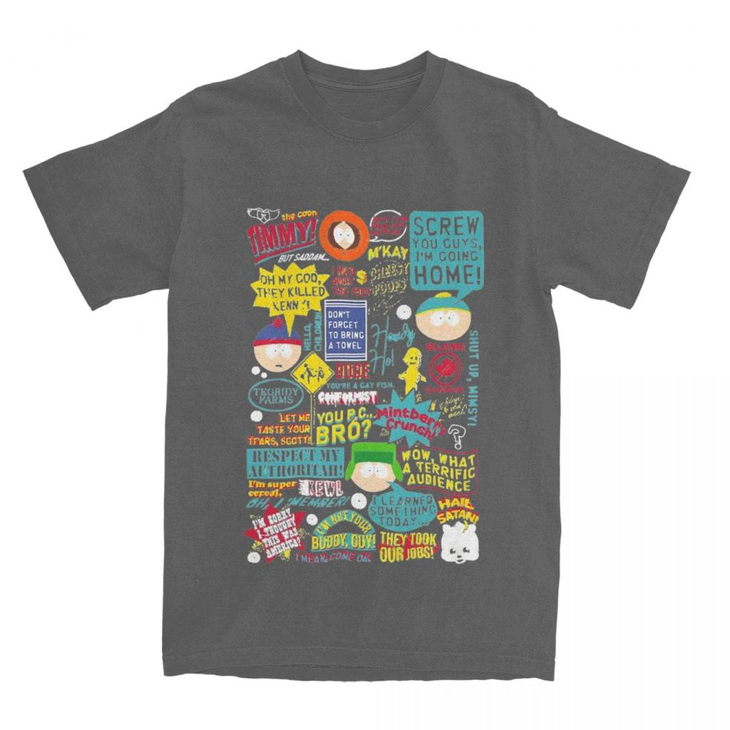 Southparks Citat T-shirt rolig eric cartman Trendiga Coola T-shirts Kortärmade Vintage Toppar Sommar Bomull Överdimensionerade Kläder