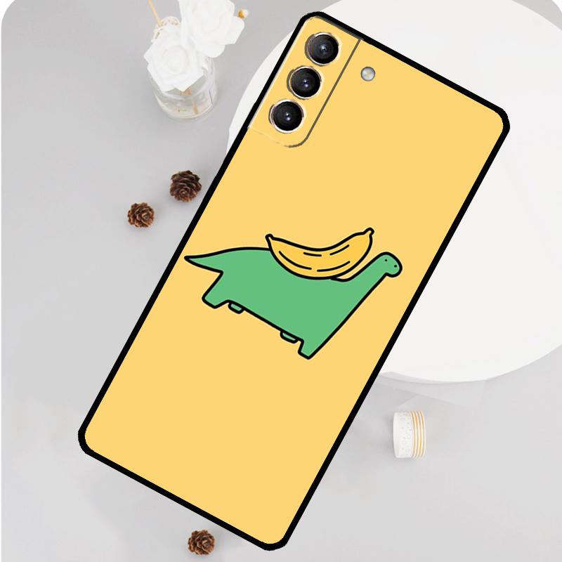 Memes Cartoon Funny Banana Phone Case For Samsung Galaxy S23 Ultra S21 S20 FE S9 S10 Plus Note 10 20 S22 Ultra Funda